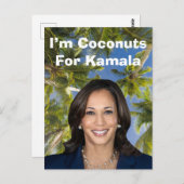 Kokosnoten voor Kamala Briefkaart (Voorkant / Achterkant)