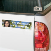 Kokosnoten voor Kamala Bumpersticker (Op Truck)