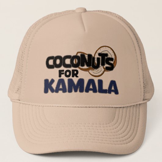 Kokosnoten voor Kamala Harris Funny Coconut Tree M Trucker Pet (Voorkant)