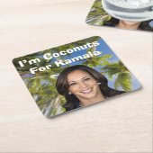 Kokosnoten voor Kamala Kartonnen Onderzetters (Schuin)