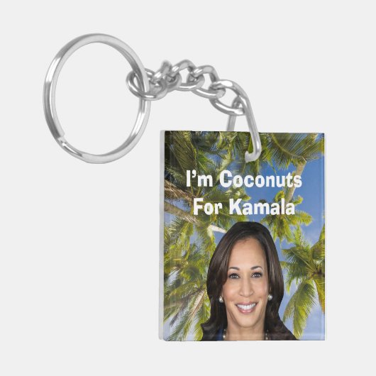 Kokosnoten voor Kamala Sleutelhanger (Voorkant Links)