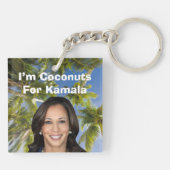 Kokosnoten voor Kamala Sleutelhanger (Achterkant)