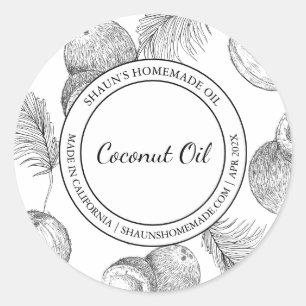 Kokosolie Schets Modern label