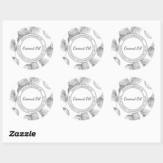 Kokosolie Schets Modern label (Vel)