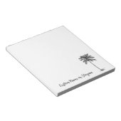Kokospalm Boom Tropisch Strand Thema Briefpapier Notitieblok (Schuin)