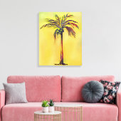 Kokospalm Canvas Afdruk (Insitu (Woonkamer))