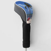 Kokospalm Hoesje Golfkop Golfheadcover (Schuin)