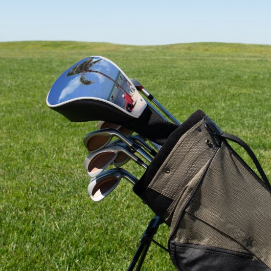 Kokospalm Hoesje Golfkop Golfheadcover (Insitu)