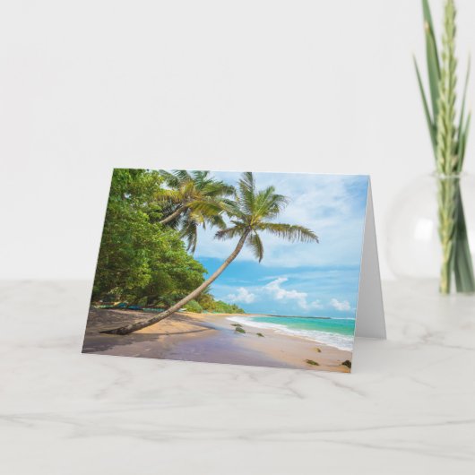 Kokospalm, Mirissa Strand | Sri Lanka Kaart (Voorkant)