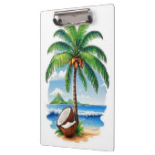 Kokospalm Tropisch Eiland Klembord (Links)