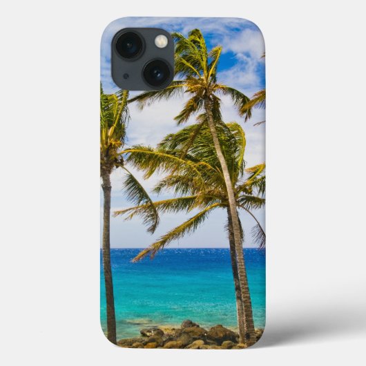 Kokospalmbomen (Cocos nucifera) die in Case-Mate iPhone Case (Achterkant)
