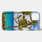 Kokospalmbomen (Cocos nucifera) die in Case-Mate iPhone Case (Achterkant (horizontaal))