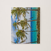 Kokospalmbomen (Cocos nucifera) die in Legpuzzel (Verticaal)