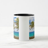 Kokospalmbomen (Cocos nucifera) die in Mok (Midden)