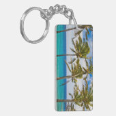 Kokospalmbomen (Cocos nucifera) die in Sleutelhanger (Voorkant Links)