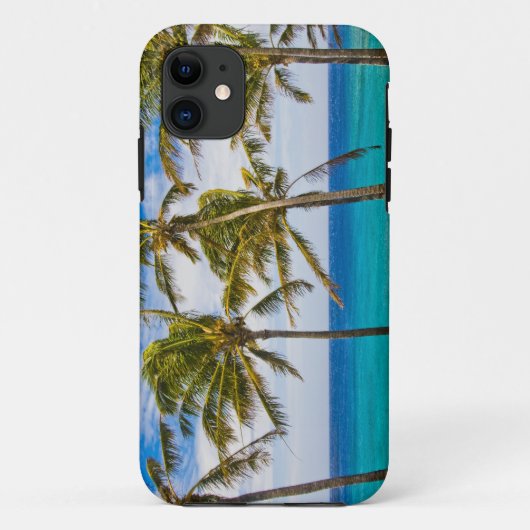 Kokospalmbomen (Cocos nucifera) wiegen in Case-Mate iPhone Case (Achterkant)