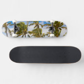 Kokospalmbomen (Cocos nucifera) wiegen in Persoonlijk Skateboard (Horizontaal)