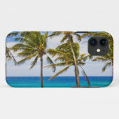 Kokospalmbomen (Cocos nucifera) zwaaiend in Case-Mate iPhone Case (Achterkant (horizontaal))