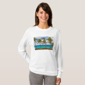 Kokospalmboom (Cocos nucifera) wiegend in T-shirt (Voorkant volledig)