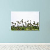 Kokospalmboom Eiland Landschap Reis Foto Canvas Afdruk (Insitu (Houten vloer))