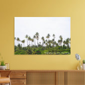 Kokospalmboom Eiland Landschap Reis Foto Canvas Afdruk (Insitu (Woonkamer))