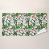 Kokospalmboom Tropisch ontwerp Badhanddoek (Badhanddoek)