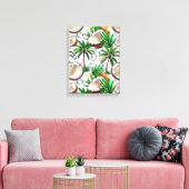 Kokospalmboom Tropisch ontwerp Canvas Afdruk (Insitu (Woonkamer))