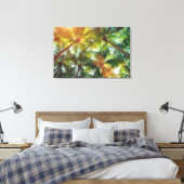 Kokospalmen op de strand canvas afdruk (Insitu (Slaapkamer))
