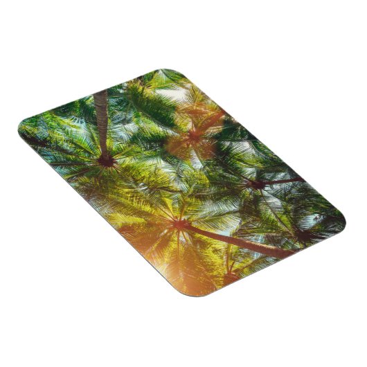Kokospalmen op de strand magneet (Rechterzijde)