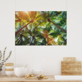 Kokospalmen op de strand poster (Keuken)