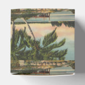  kokospalmen Tropische bries zonsondergang Bedankdoosjes (Bovenkant)