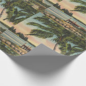  kokospalmen Tropische bries zonsondergang Cadeaupapier (Hoek)