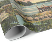  kokospalmen Tropische bries zonsondergang Cadeaupapier (Rol Hoek)