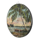 kokospalmen Tropische bries zonsondergang Dartbord (Voorkant Rechts)