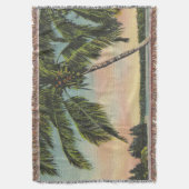  kokospalmen Tropische bries zonsondergang Deken (Voorkant Verticaal)