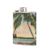 kokospalmen Tropische bries zonsondergang Heupfles (Links)