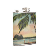 kokospalmen Tropische bries zonsondergang Heupfles (Rechts)