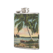  kokospalmen Tropische bries zonsondergang Heupfles (Links)