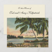  kokospalmen Tropische bries zonsondergang Kaart (Voorkant / Achterkant)