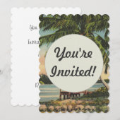  kokospalmen Tropische bries zonsondergang Kaart (Voorkant / Achterkant)