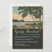  kokospalmen Tropische bries zonsondergang Kaart (Voorkant)