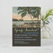  kokospalmen Tropische bries zonsondergang Kaart (Staand voorkant)