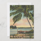  kokospalmen Tropische bries zonsondergang Kaart (Achterkant)