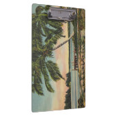  kokospalmen Tropische bries zonsondergang Klembord (Rechts)