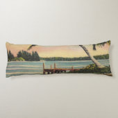  kokospalmen Tropische bries zonsondergang Lichaamskussen (Achterkant)