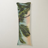  kokospalmen Tropische bries zonsondergang Lichaamskussen (Voorkant Verticaal)