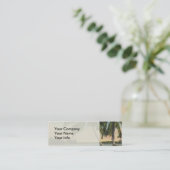  kokospalmen Tropische bries zonsondergang Mini Visitekaartje (Staand voorkant)