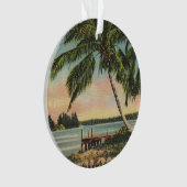  kokospalmen Tropische bries zonsondergang Ornament (voorkant)