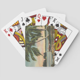  kokospalmen Tropische bries zonsondergang Speelkaarten