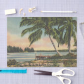  kokospalmen Tropische bries zonsondergang Tissuepapier (Craft)